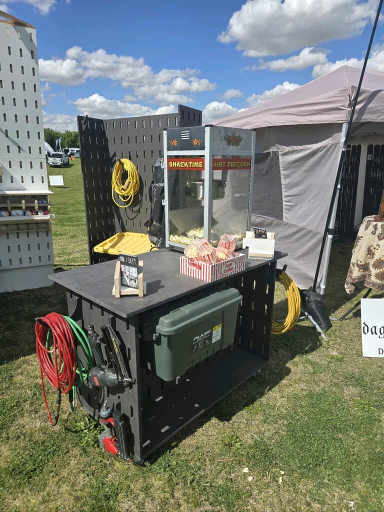 Moveable Isle Racks Rolling Island Rack - FlexRak
